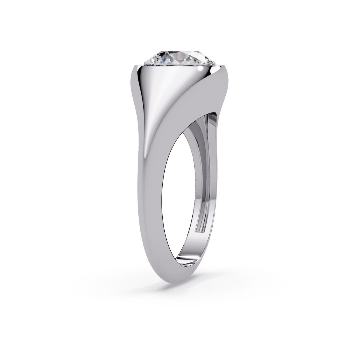2.00 Ct Round Lab-Grown Diamond Solitaire Ring - 925 Sterling Silver