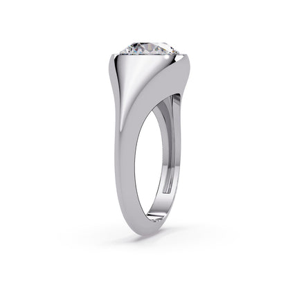 2.00 Ct Round Lab-Grown Diamond Solitaire Ring - 925 Sterling Silver