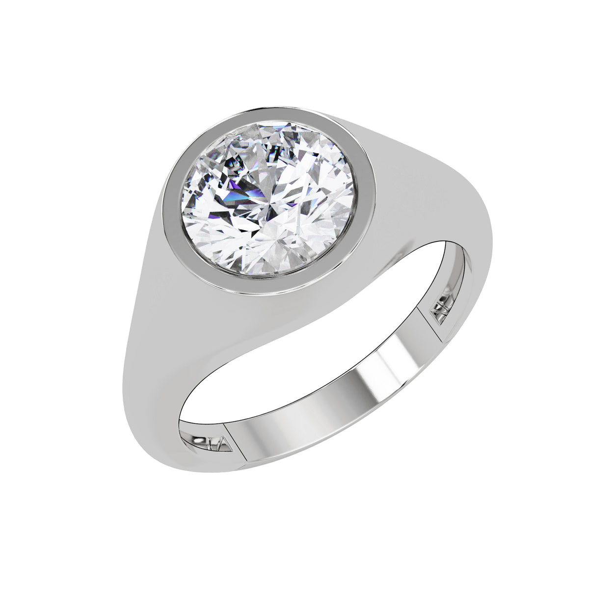 2.00 Ct Round Lab-Grown Diamond Solitaire Ring - 925 Sterling Silver