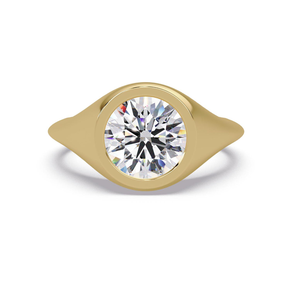 2.00 Ct Round Lab-Grown Diamond Solitaire Ring - 925 Sterling Silver