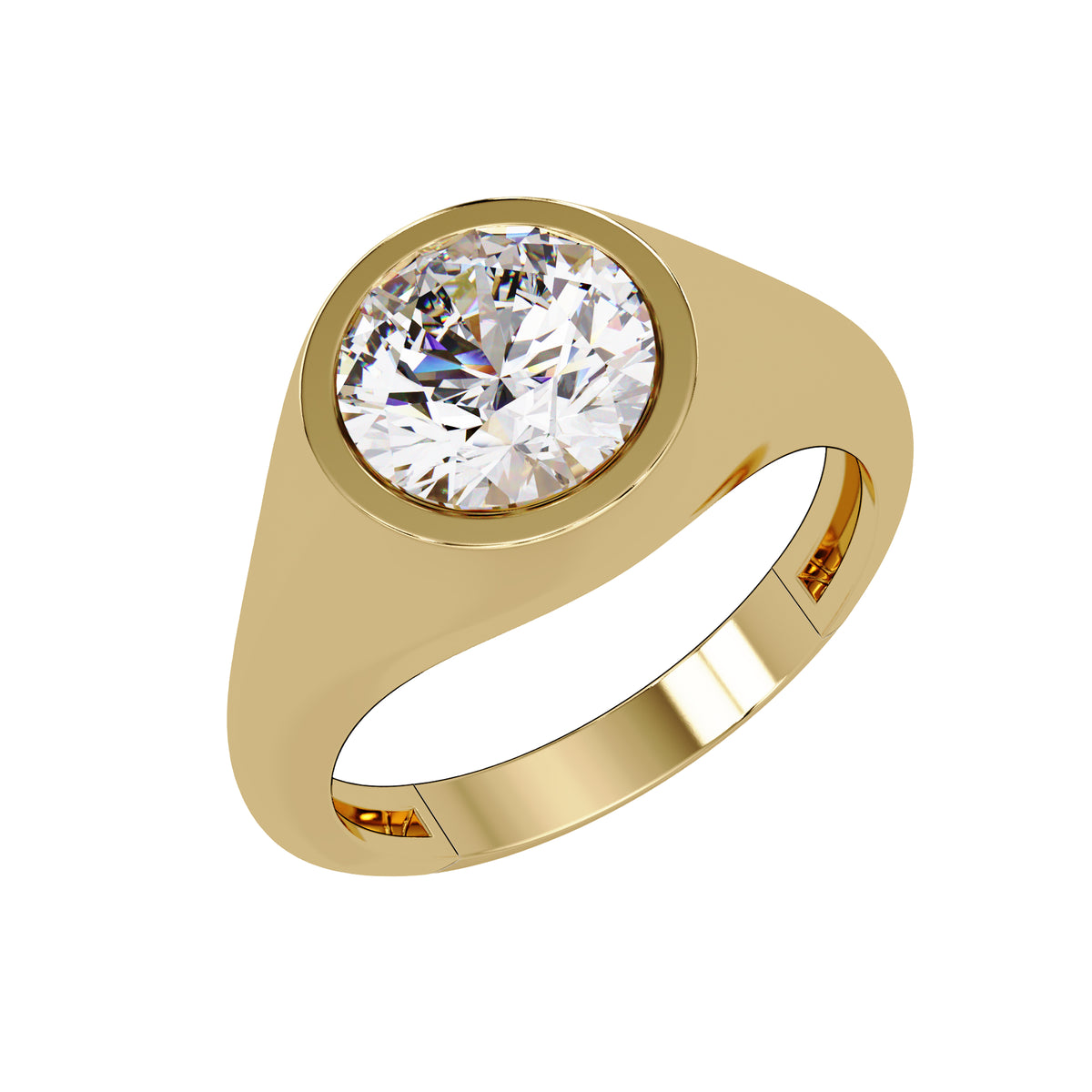 2.00 Ct Round Lab-Grown Diamond Solitaire Ring - 925 Sterling Silver