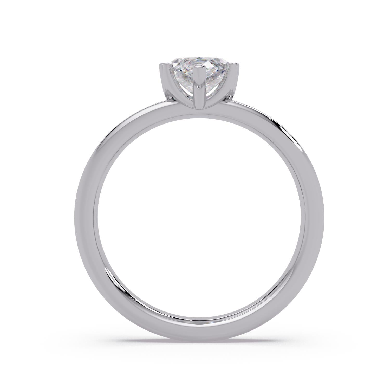 1.50 Ct Marquise Lab-Grown Diamond Solitaire Ring - 925 Sterling Silver