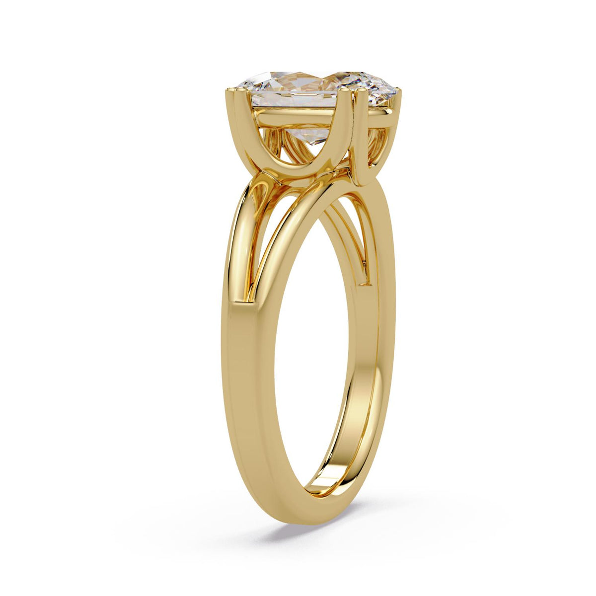 2.00 Ct Oval Lab-Grown Diamond Solitaire Ring - 925 Sterling Silver