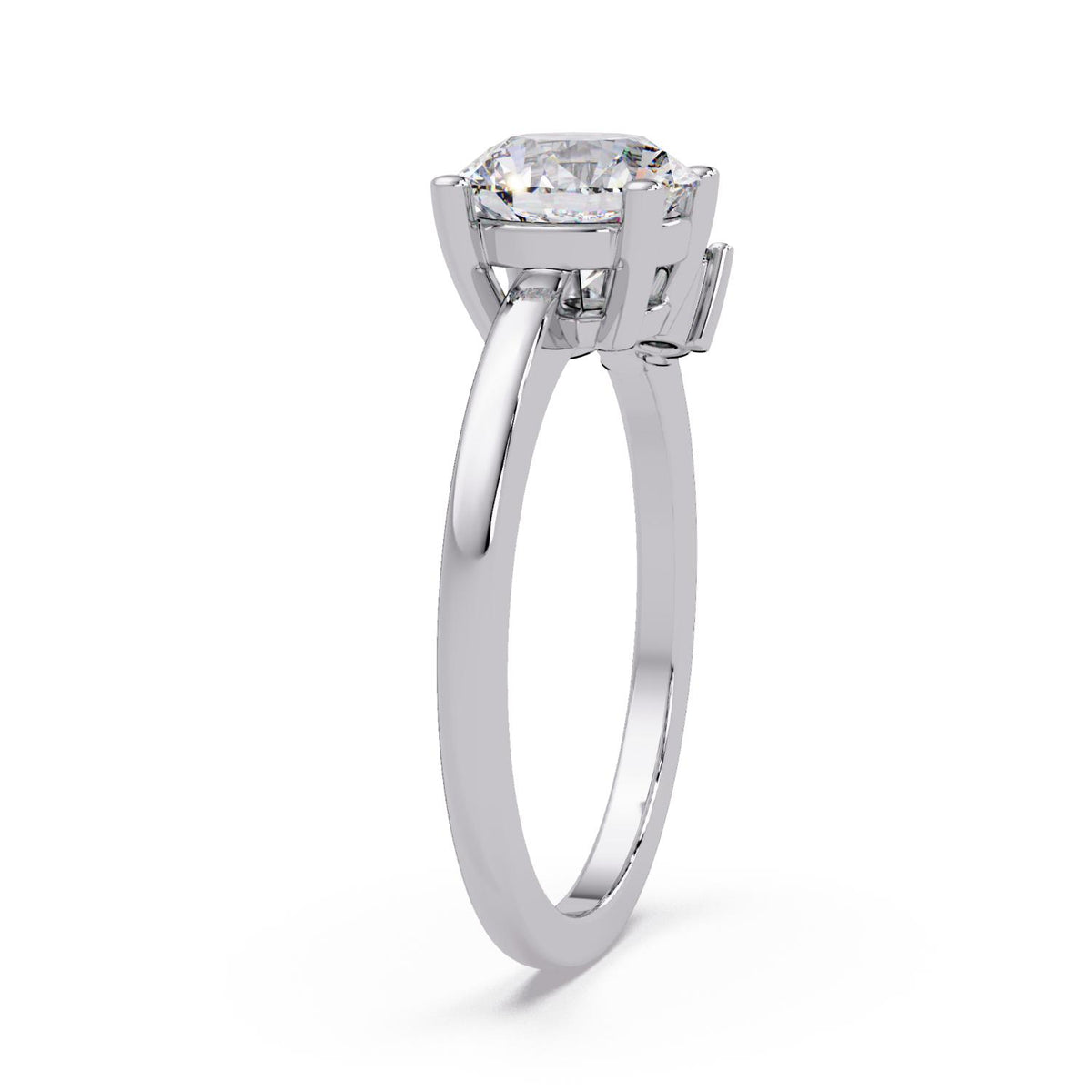 1.85 Ct Round & Marquise Lab-Grown Diamond Floral Ring - 925 Sterling Silver