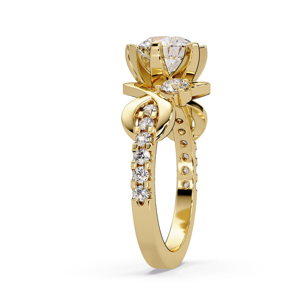 2.25 Ct Round Lab-Grown Diamond Solitaire Ring - 925 Sterling Silver