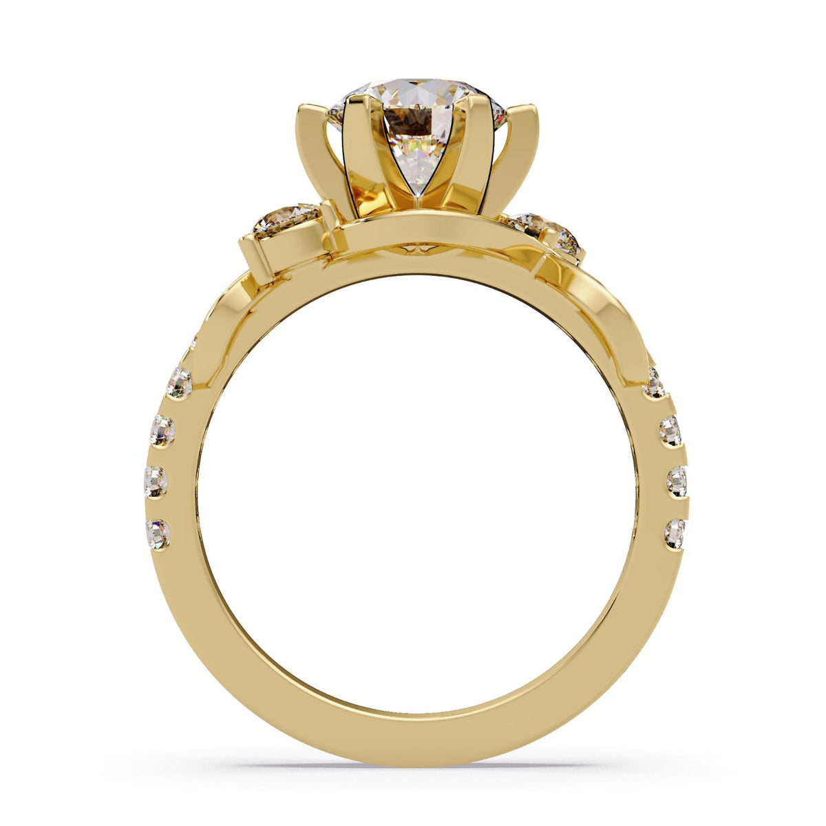 2.25 Ct Round Lab-Grown Diamond Solitaire Ring - 925 Sterling Silver