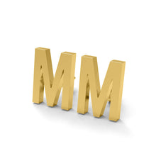 Load image into Gallery viewer, Initial &quot;M&quot; Monogram Stud Earring – Sterling Silver
