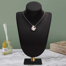 Load image into Gallery viewer, Pearl Leaf Necklace – Sterling Silver
