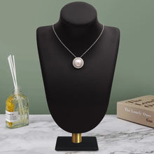 Load image into Gallery viewer, Pearl Halo Necklace – Sterling Silver
