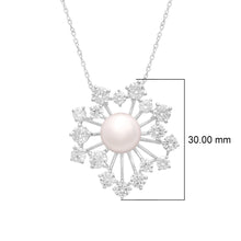 Load image into Gallery viewer, Pearl Starburst Necklace – Sterling Silver

