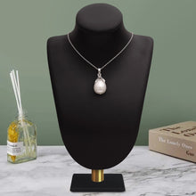 Load image into Gallery viewer, Pearl Tulip Drop Necklace – Sterling Silver
