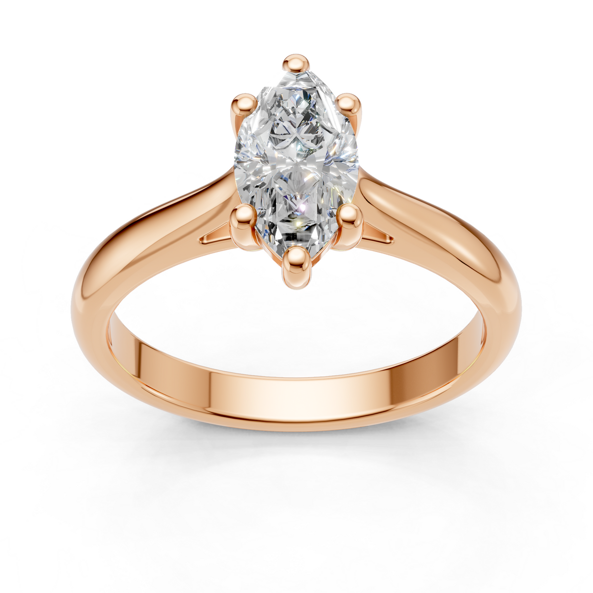 Lab Grown Diamond 1.00 CTW Solitaire Ring- Sterling Silver