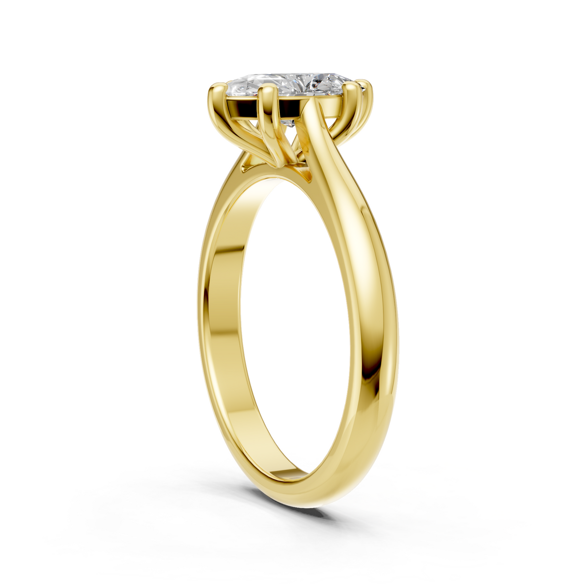 Lab Grown Diamond 1.00 CTW Solitaire Ring- Sterling Silver