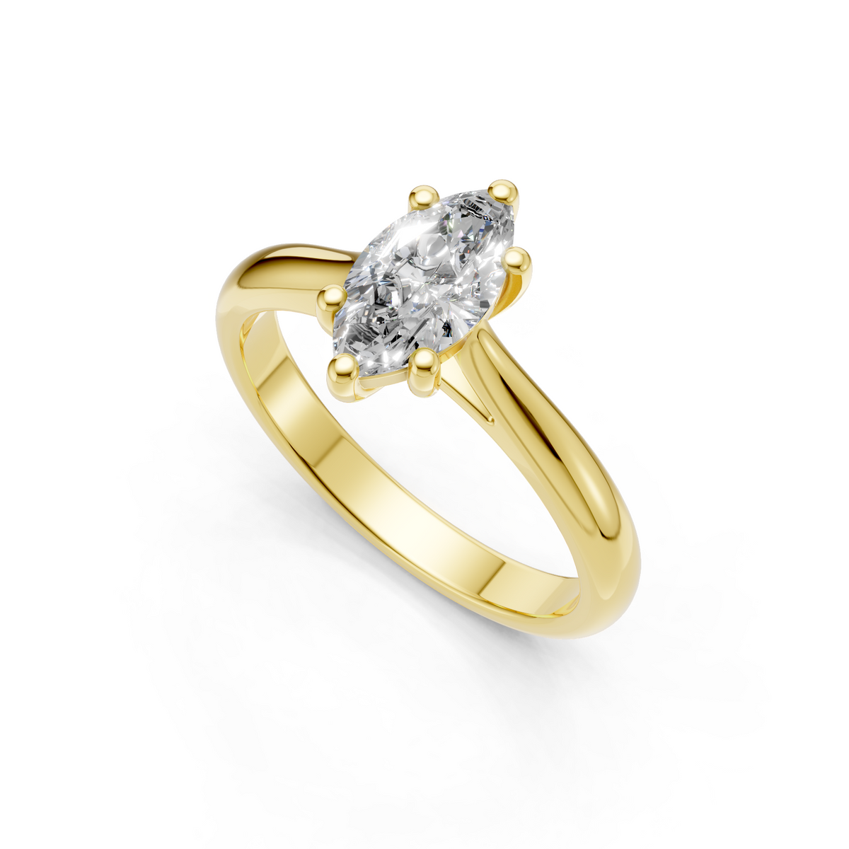 Lab Grown Diamond 1.00 CTW Solitaire Ring- Sterling Silver