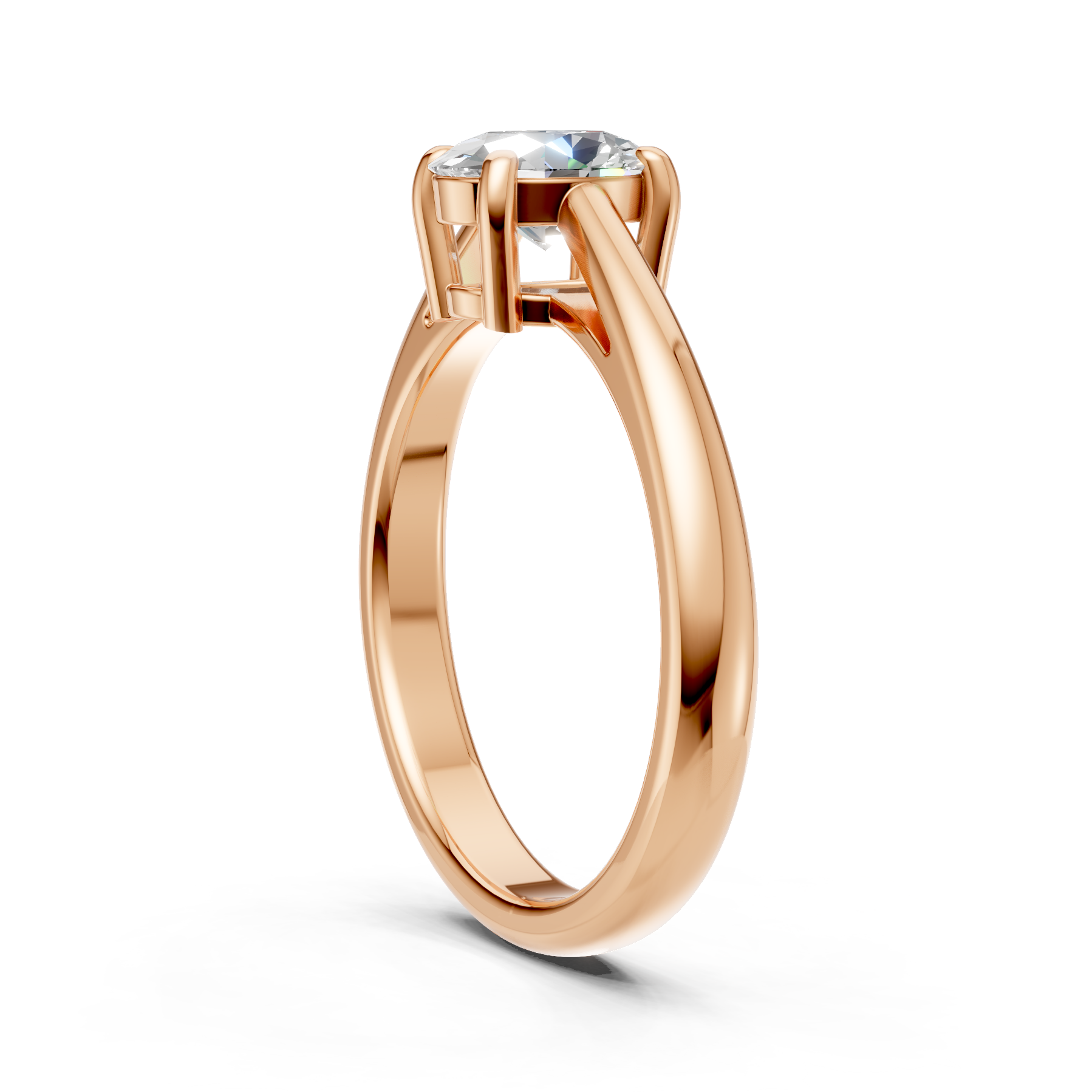 Lab Grown Diamond 1.00 CTW Oval Solitaire Ring- Sterling Silver