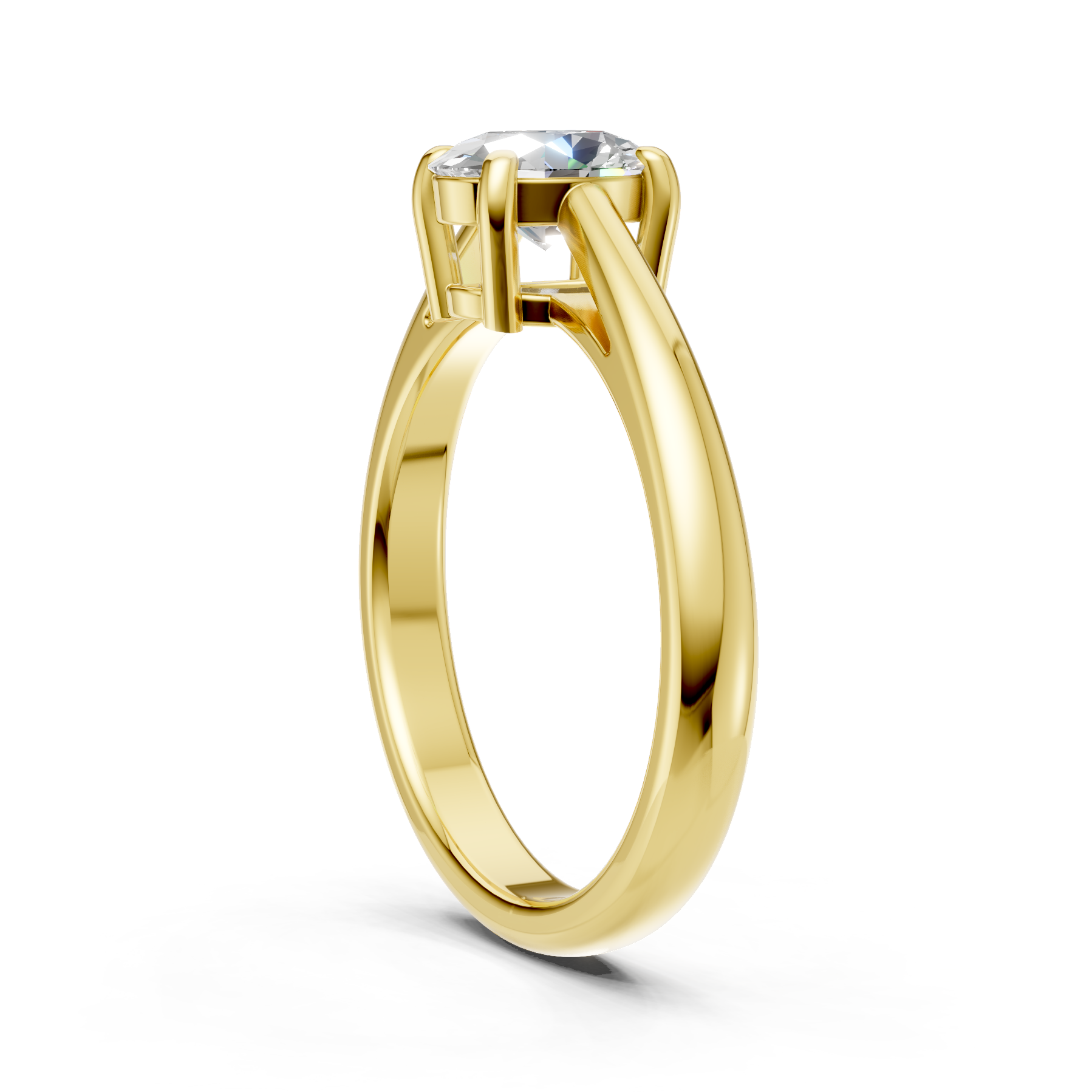 Lab Grown Diamond 1.00 CTW Oval Solitaire Ring- Sterling Silver