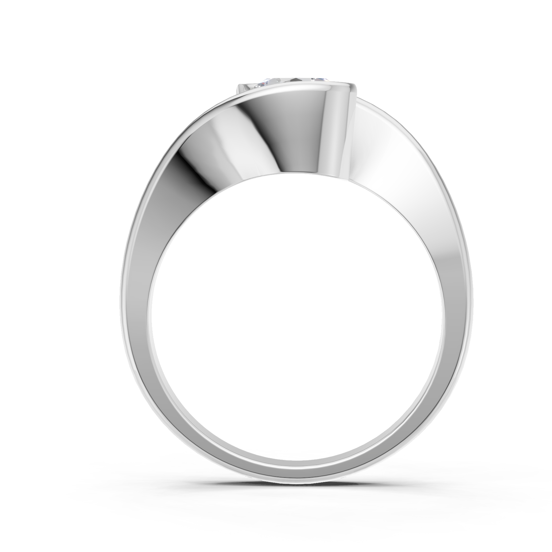 Lab Grown Diamond 1.00 CTW Round Solitaire Ring- Sterling Silver