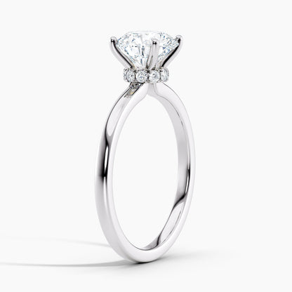 Round 1.50 Ct Lab Grown Diamond Solitaire Ring - Sterling Silver