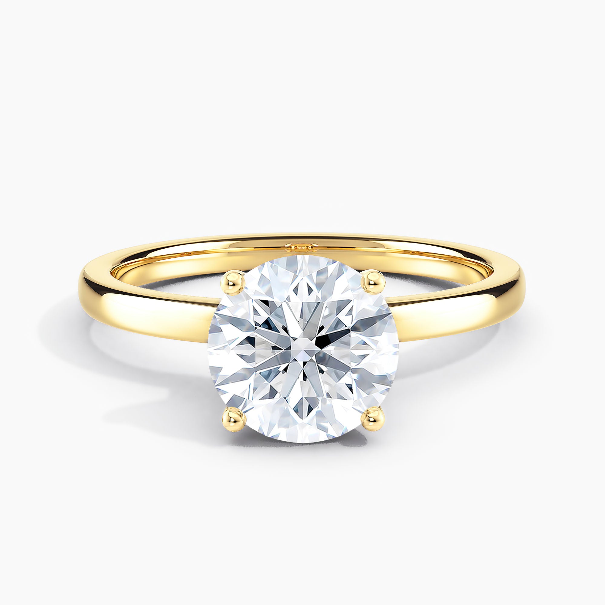 Classic Ribbon Round Diamond Halo Engagement Ring