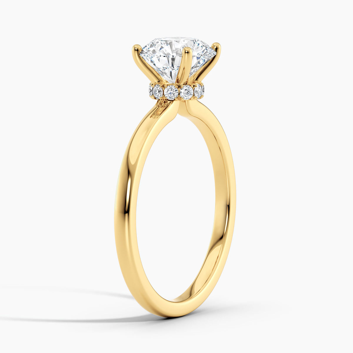 Round 1.50 Ct Lab Grown Diamond Solitaire Ring - Sterling Silver