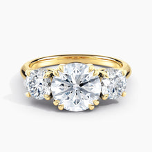 Load image into Gallery viewer, Round Three Stone Engagement Ring
