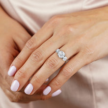 Load image into Gallery viewer, Round Three Stone Engagement Ring
