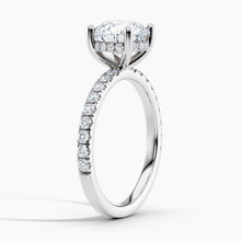 Load image into Gallery viewer, Classic Hidden Halo Engagement Ring
