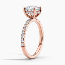 Load image into Gallery viewer, Classic Hidden Halo Engagement Ring

