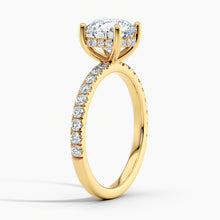 Load image into Gallery viewer, Classic Hidden Halo Engagement Ring
