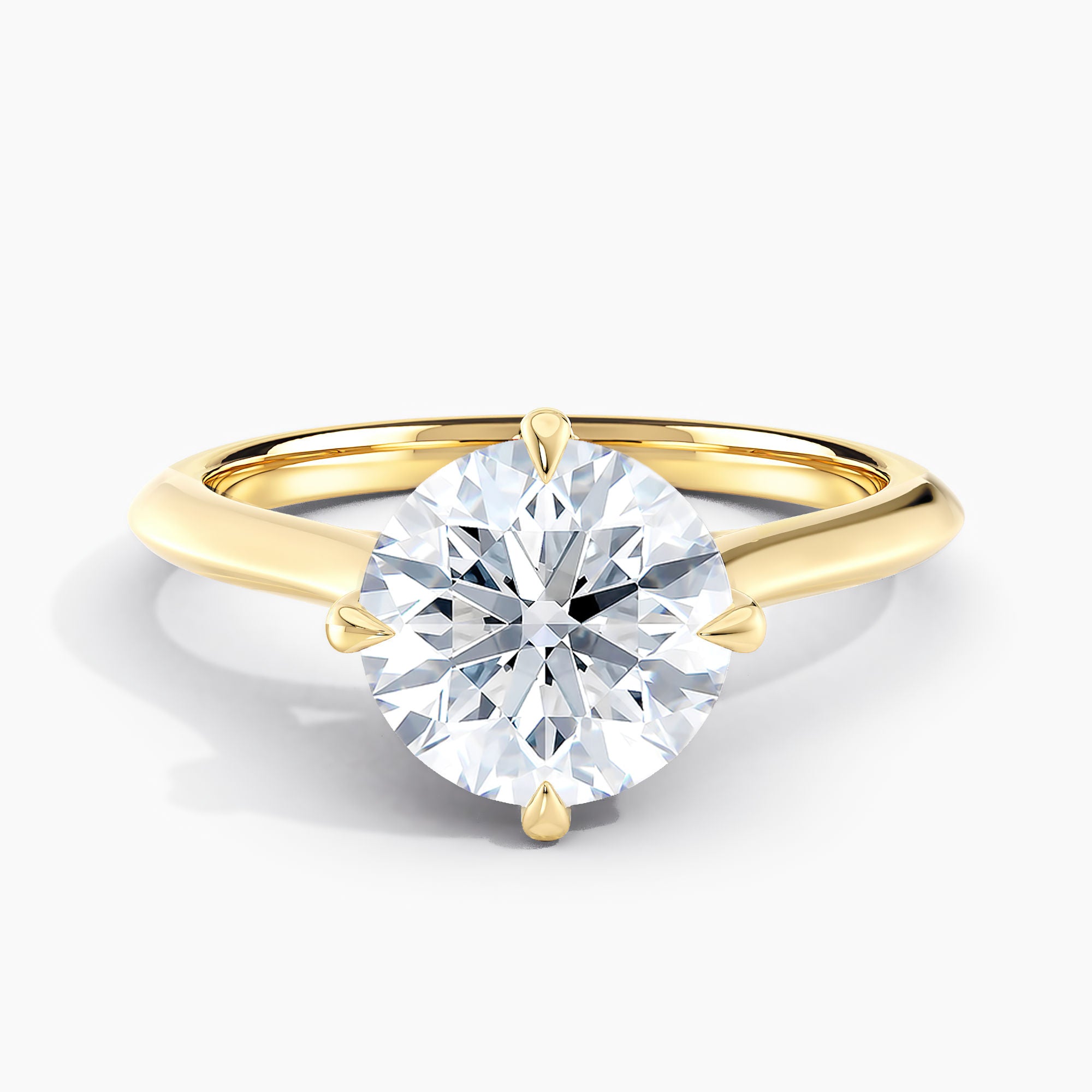 East-West Knife Edge Solitaire Engagement Ring