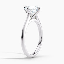 Load image into Gallery viewer, East-West Knife Edge Solitaire Engagement Ring
