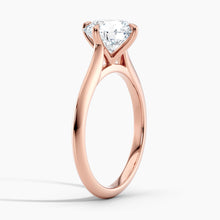 Load image into Gallery viewer, East-West Knife Edge Solitaire Engagement Ring
