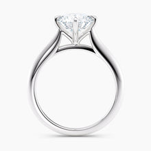 Load image into Gallery viewer, East-West Knife Edge Solitaire Engagement Ring
