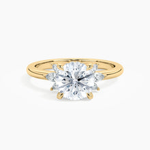 Load image into Gallery viewer, Half Sunburst Marquise Accents Engagement Ring
