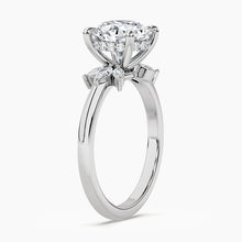 Load image into Gallery viewer, Half Sunburst Marquise Accents Engagement Ring
