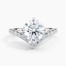 Load image into Gallery viewer, Chevron Diamond V Engagement Ring
