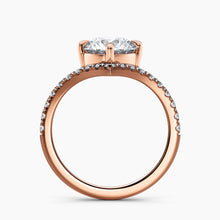 Load image into Gallery viewer, Chevron Diamond V Engagement Ring
