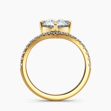 Load image into Gallery viewer, Chevron Diamond V Engagement Ring
