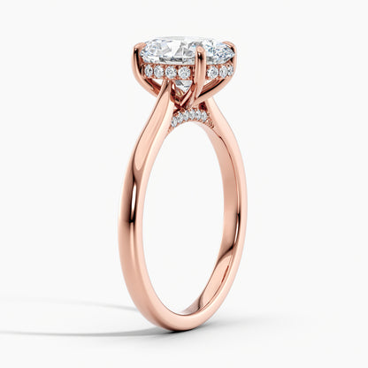 Oval 2.50 Ct Lab Grown Diamond Solitaire Ring - Sterling Silver