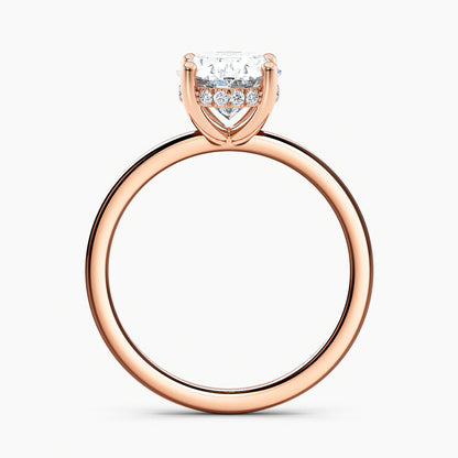 Oval 2.30 Ct Lab Grown Diamond Solitaire Ring - Sterling Silver