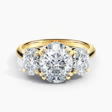 Load image into Gallery viewer, Oval Three Stone Engagement Ring
