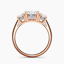 Load image into Gallery viewer, Oval Three Stone Engagement Ring
