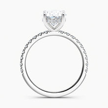 Load image into Gallery viewer, Classic Oval Diamond Hidden Halo Engagement Ring
