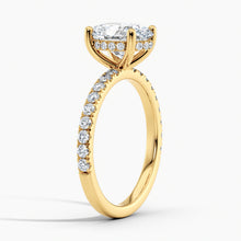 Load image into Gallery viewer, Classic Oval Diamond Hidden Halo Engagement Ring
