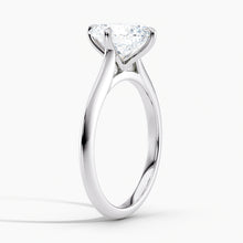 Load image into Gallery viewer, East-West Knife Edge Oval Solitaire Engagement Ring
