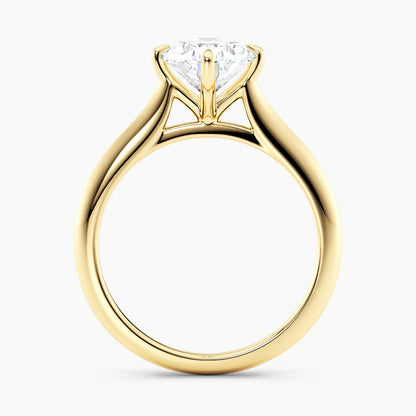 Oval 2.40 Ct Lab Grown Diamond Solitaire Ring - Sterling Silver