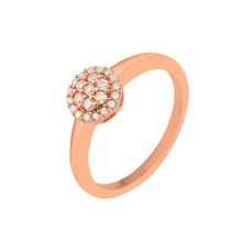 Load image into Gallery viewer, Moissanite Elegant Dome Design Stackable Ring – Sterling Silver
