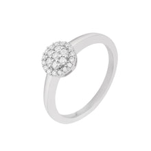 Load image into Gallery viewer, Moissanite Elegant Dome Design Stackable Ring – Sterling Silver
