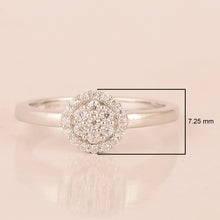 Load image into Gallery viewer, Moissanite Elegant Dome Design Stackable Ring – Sterling Silver
