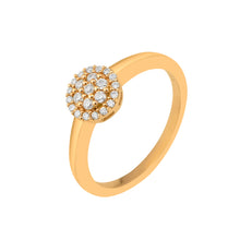 Load image into Gallery viewer, Moissanite Elegant Dome Design Stackable Ring – Sterling Silver
